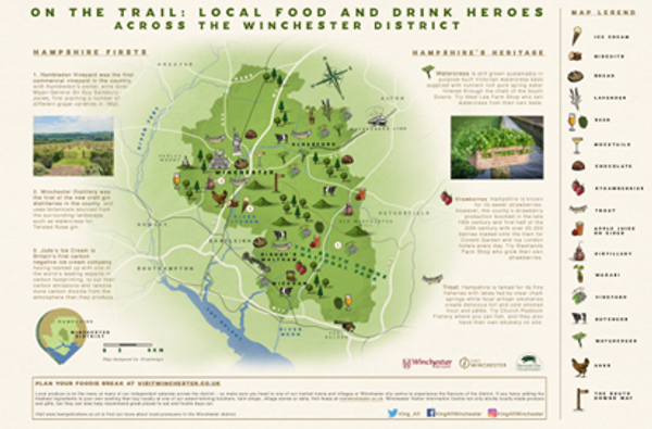 Local food and drink heroes map
