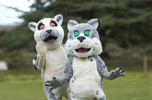 Staff Comms Char Sammy the snow leopard and Lenny the lemur 5