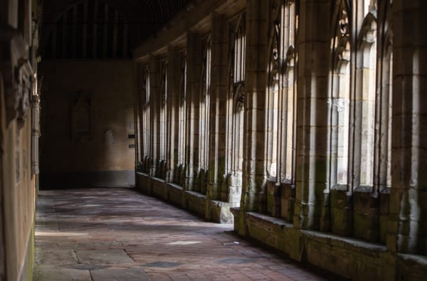 Winchester College Old Cloister medieval campus Catherine Garry