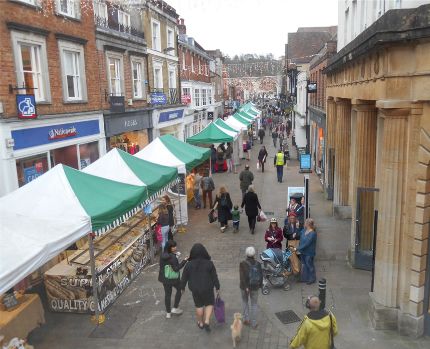 Winchester market view high street