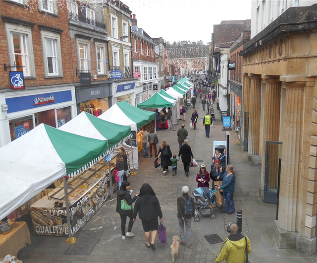 Winchester market view high street