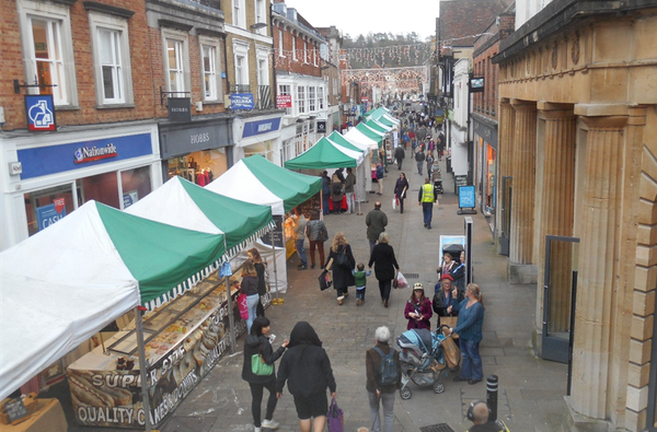 Winchester market view high street