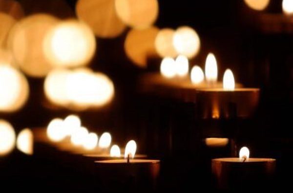 Candles in cathedral